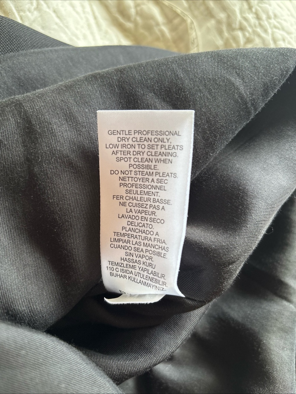 NWT Tibi Grain De Poudre Convertible Pleated Skirt Black Size 00 - Picture 13 of 15